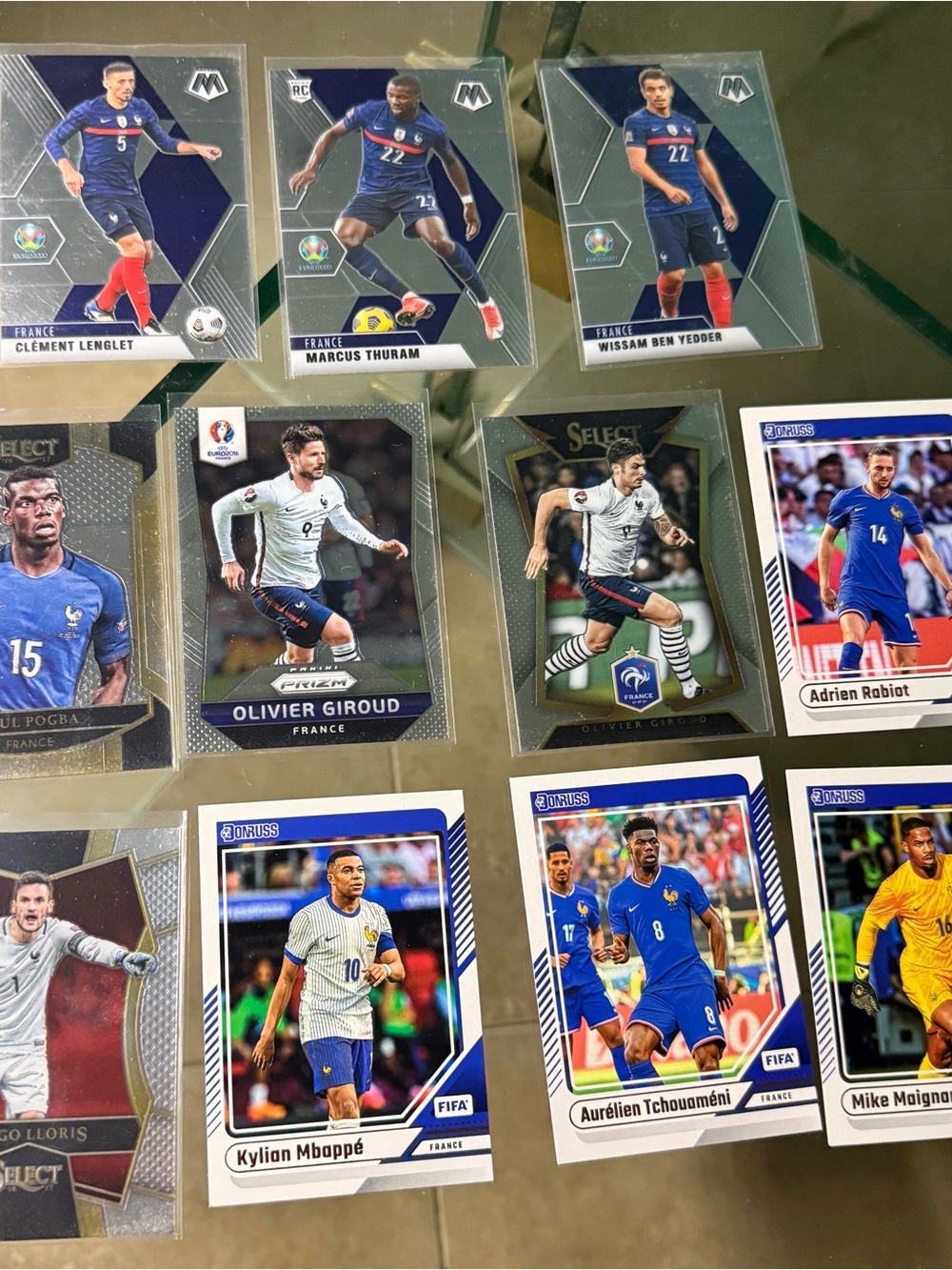 11 France National Team soccer card lot FIFA World Cup Monopoly
